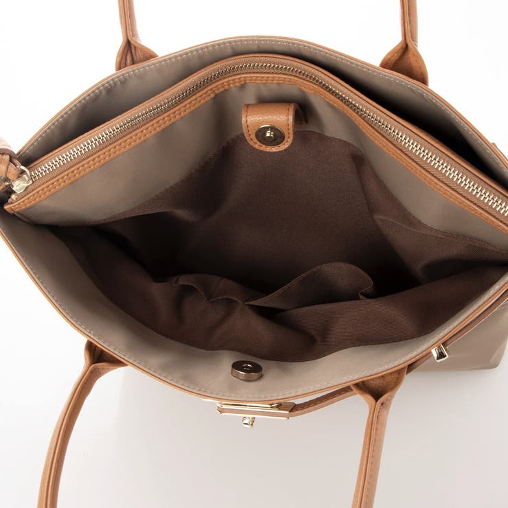 ペルケ perche / ナイロン牛革ヒネリ金具トートバッグ | UNBILLION | 詳細画像22 