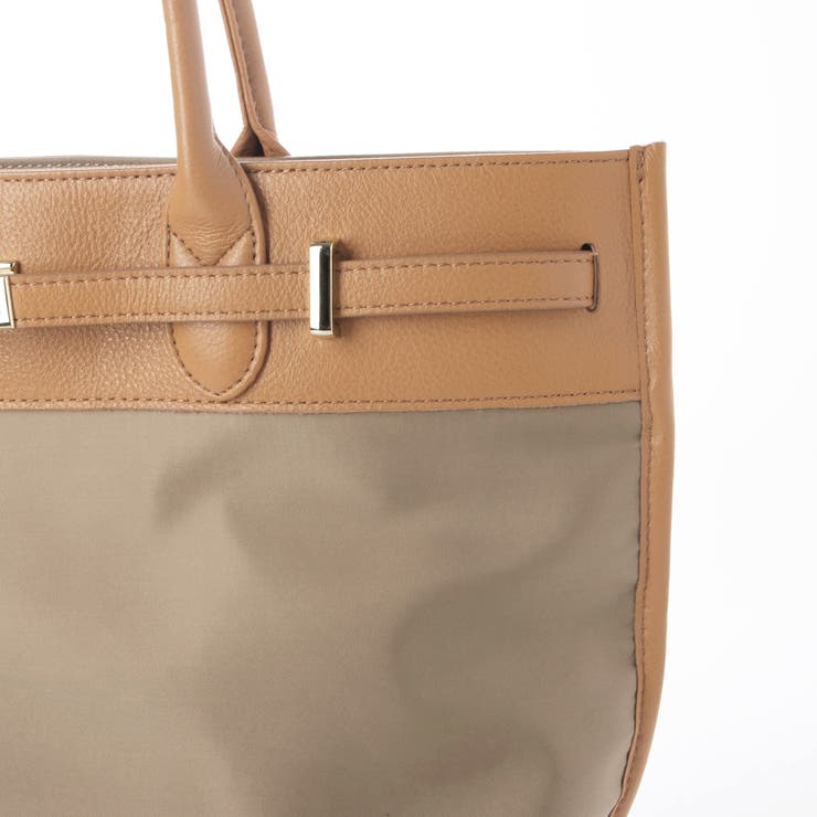 ペルケ perche / ナイロン牛革ヒネリ金具トートバッグ | UNBILLION | 詳細画像24 