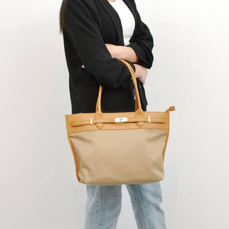 ペルケ perche / ナイロン牛革ヒネリ金具トートバッグ | UNBILLION | 詳細画像25 