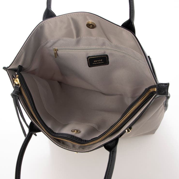 ペルケ perche / ナイロン牛革ヒネリ金具トートバッグ | UNBILLION | 詳細画像35 