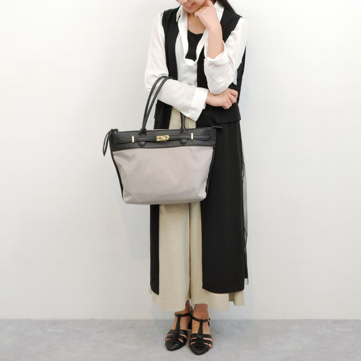 ペルケ perche / ナイロン牛革ヒネリ金具トートバッグ | UNBILLION | 詳細画像39 