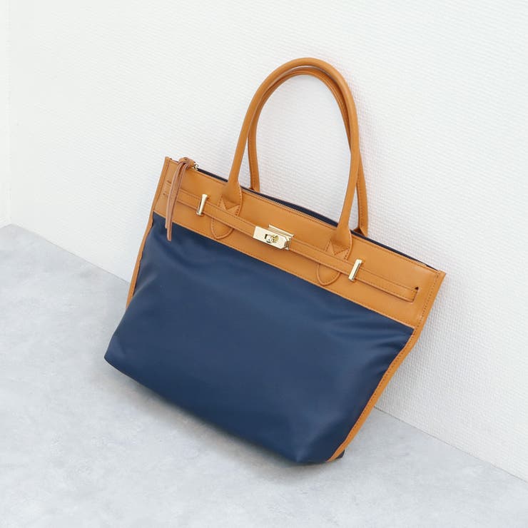 ペルケ perche / ナイロン牛革ヒネリ金具トートバッグ | UNBILLION | 詳細画像40 