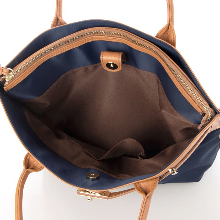 ペルケ perche / ナイロン牛革ヒネリ金具トートバッグ | UNBILLION | 詳細画像45 