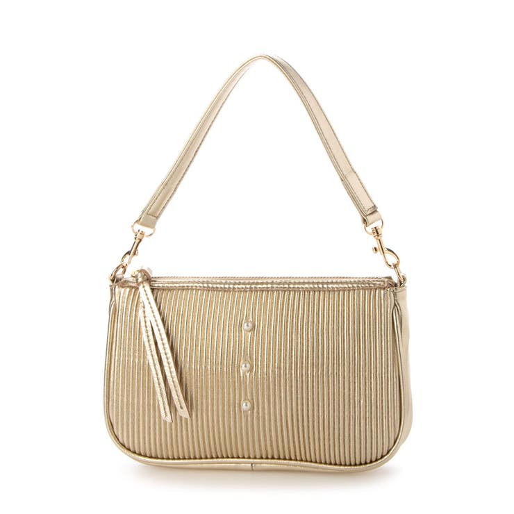 ゴールド | ペルケ perche / シーププリーツパール付き2wayショルダー | UNBILLION