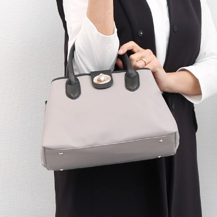 ペルケ perche / ナイロン×牛革付属ユーティリティ2wayトートS