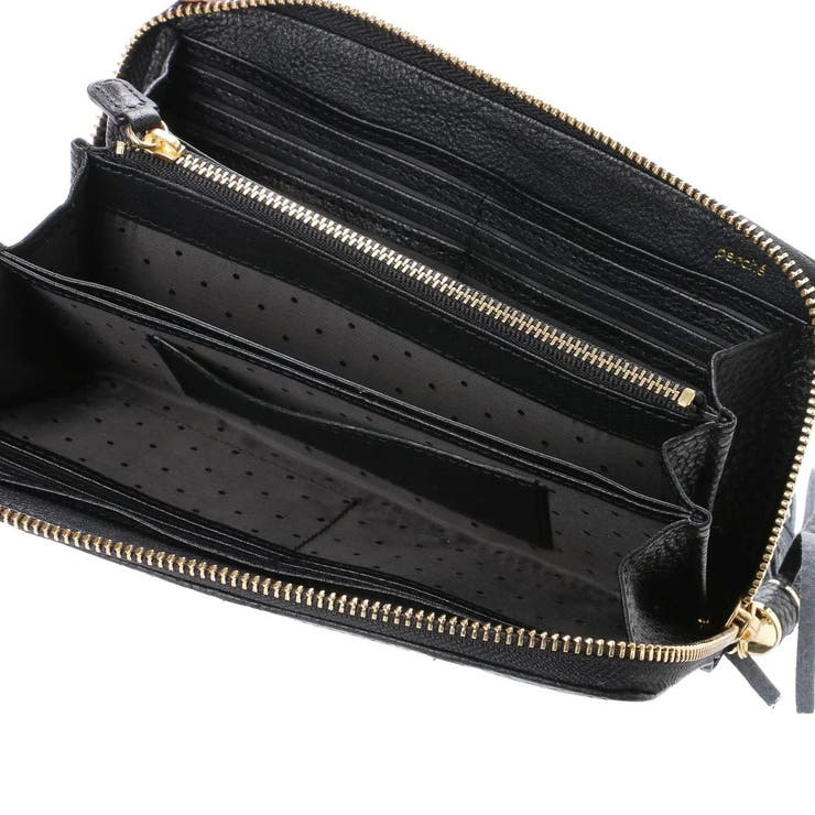 ペルケ perche / 牛革ドット刺繍ラウンド長財布 | UNBILLION | 詳細画像4 