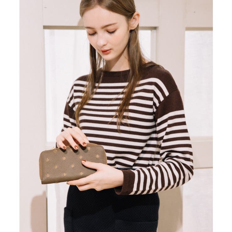 ペルケ perche / 牛革ドット刺繍ラウンド長財布 | UNBILLION | 詳細画像27 