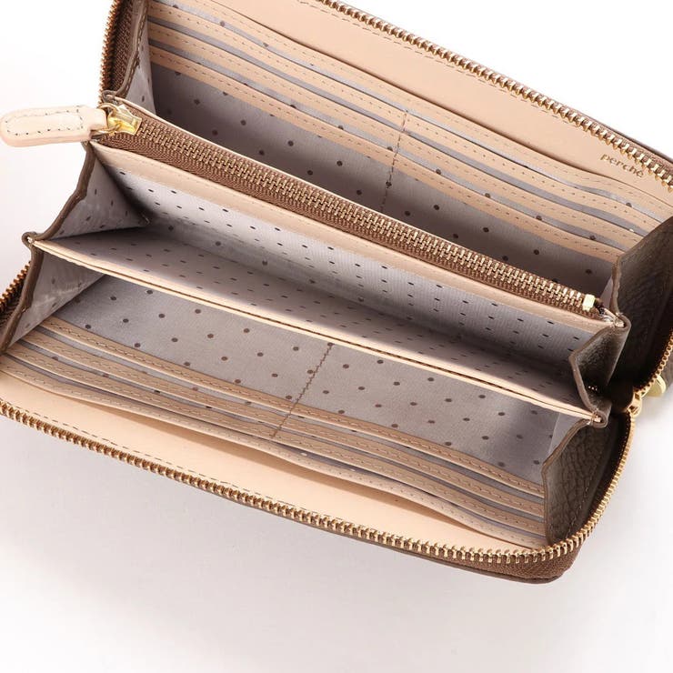 ペルケ perche / 牛革ドット刺繍ラウンド長財布 | UNBILLION | 詳細画像30 