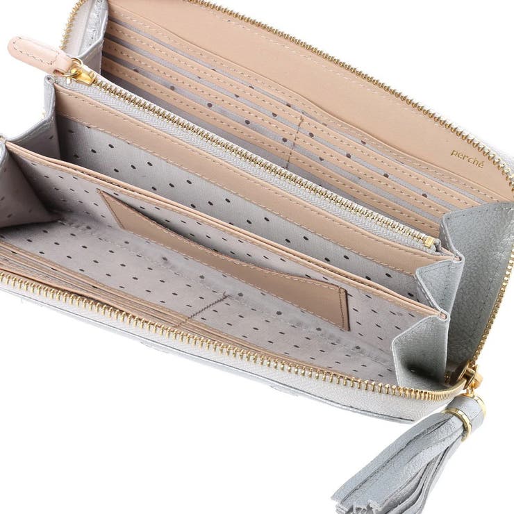 ペルケ perche / 牛革ドット刺繍ラウンド長財布 | UNBILLION | 詳細画像38 