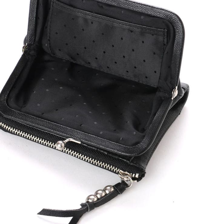 【本革 レザー】 perche ペルケ / エアリーゴート外がま口２つ折り財布 | UNBILLION | 詳細画像10 