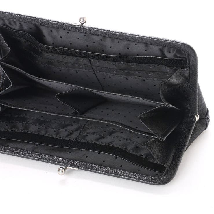 【本革 レザー】 perche ペルケ / エアリーゴートがま口長財布 | UNBILLION | 詳細画像3 