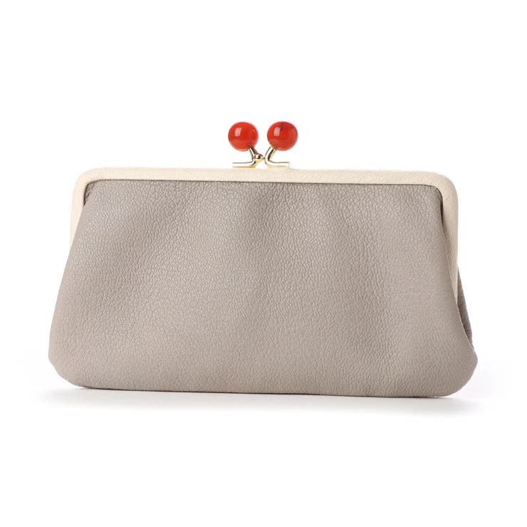 ミックスグレー | ペルケ perche / アクリル玉がま口長財布 | UNBILLION