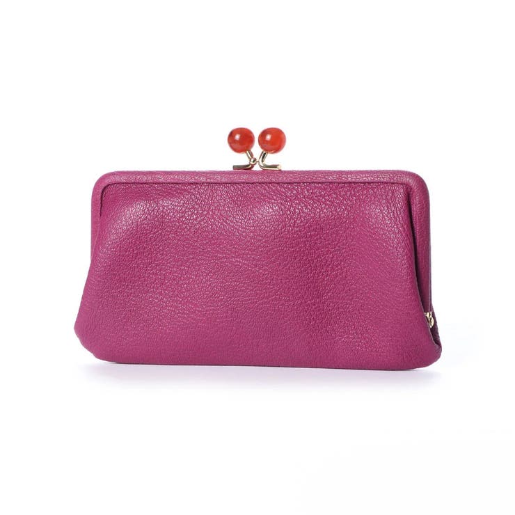 パープル | ペルケ perche / アクリル玉がま口長財布 | UNBILLION