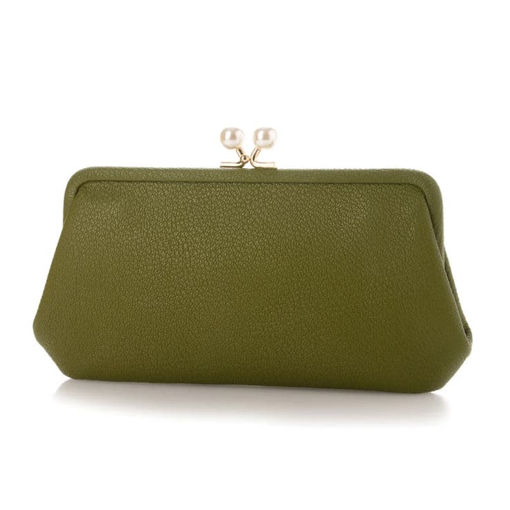 オリーブ | ペルケ perche / アクリル玉がま口長財布 | UNBILLION