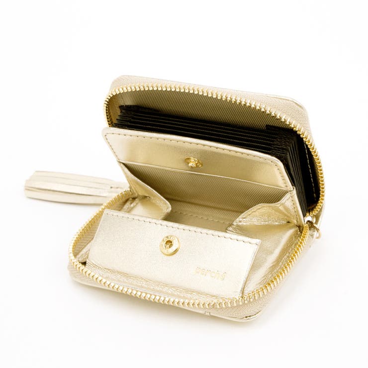 ペルケ perche / ドット型押し・ジャバラチャームウォレットショルダー | UNBILLION | 詳細画像5 