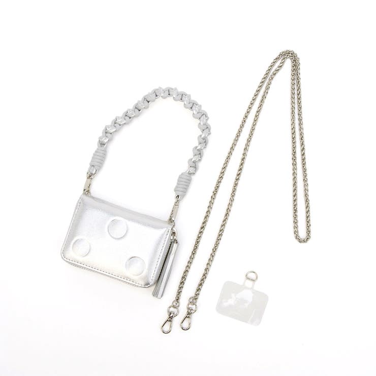 ペルケ perche / ドット型押し・ジャバラチャームウォレットショルダー | UNBILLION | 詳細画像8 