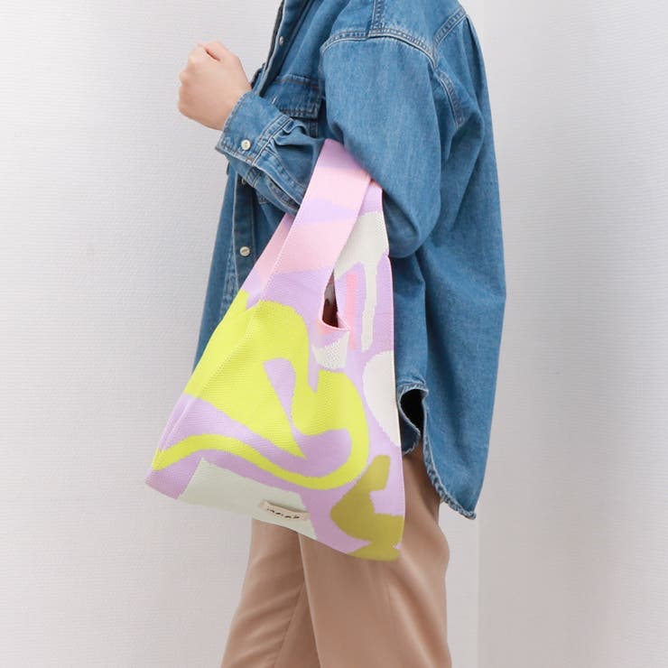 カシュカシュ / naabコラボインターシャニットショッパーバッグ | UNBILLION | 詳細画像1 