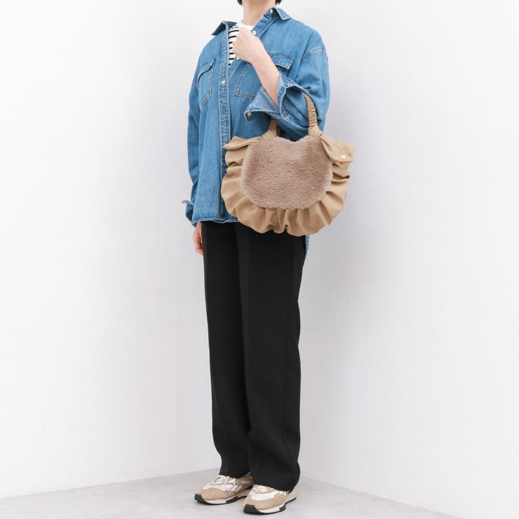 カシュカシュ / 下がりリボンエコファーコンビラウンドトート | UNBILLION | 詳細画像3 
