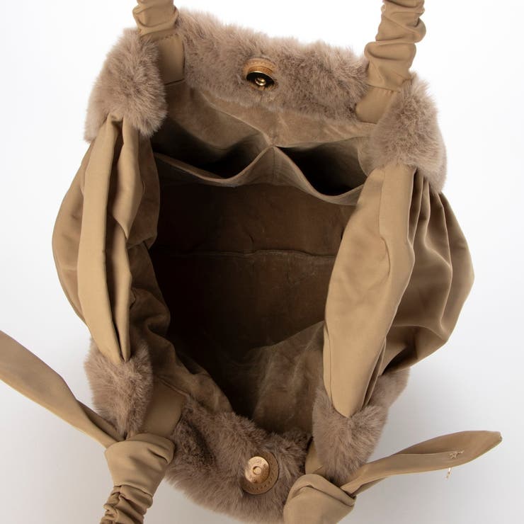 カシュカシュ / 下がりリボンエコファーコンビラウンドトート | UNBILLION | 詳細画像7 