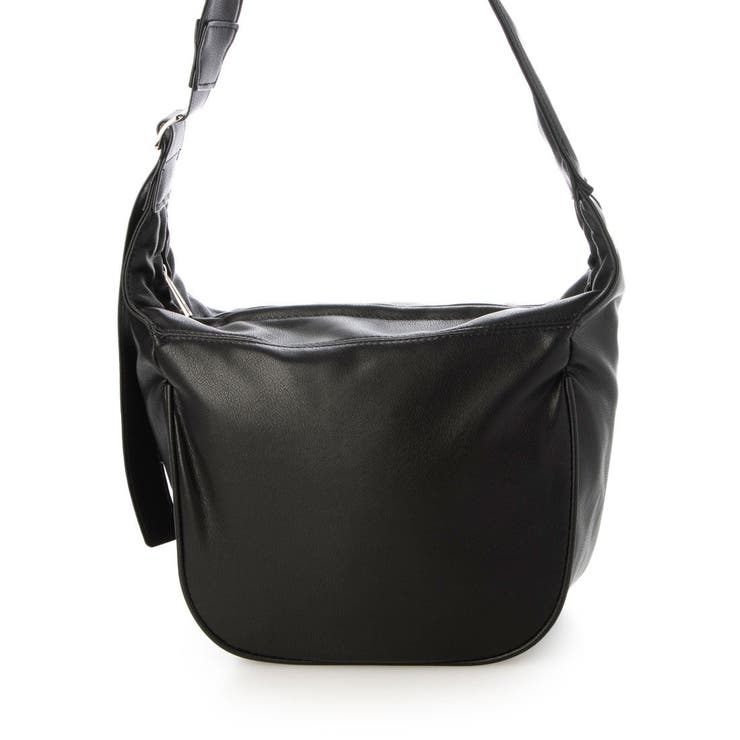 ブラック | カシュカシュ cachecache / レザータッチソフトショルダーバッグ | UNBILLION