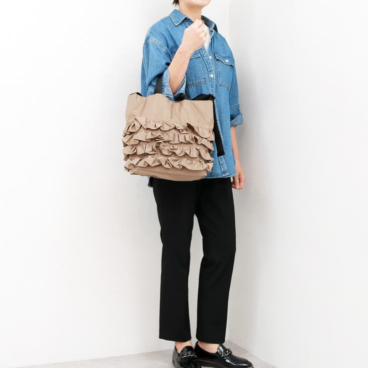 カシュカシュ cachecache / ナイロンフリル2wayトートバッグ | UNBILLION | 詳細画像2 