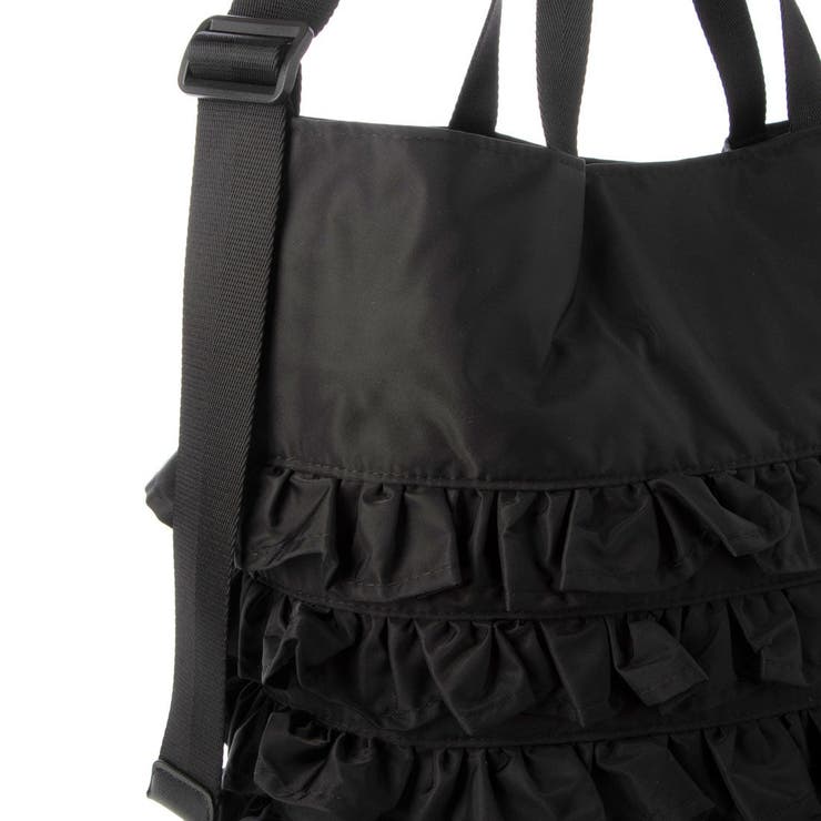 カシュカシュ cachecache / ナイロンフリル2wayトートバッグ | UNBILLION | 詳細画像17 