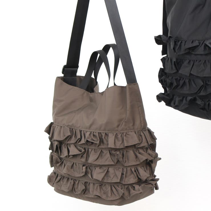 カシュカシュ cachecache / ナイロンフリル2wayトートバッグ | UNBILLION | 詳細画像5 