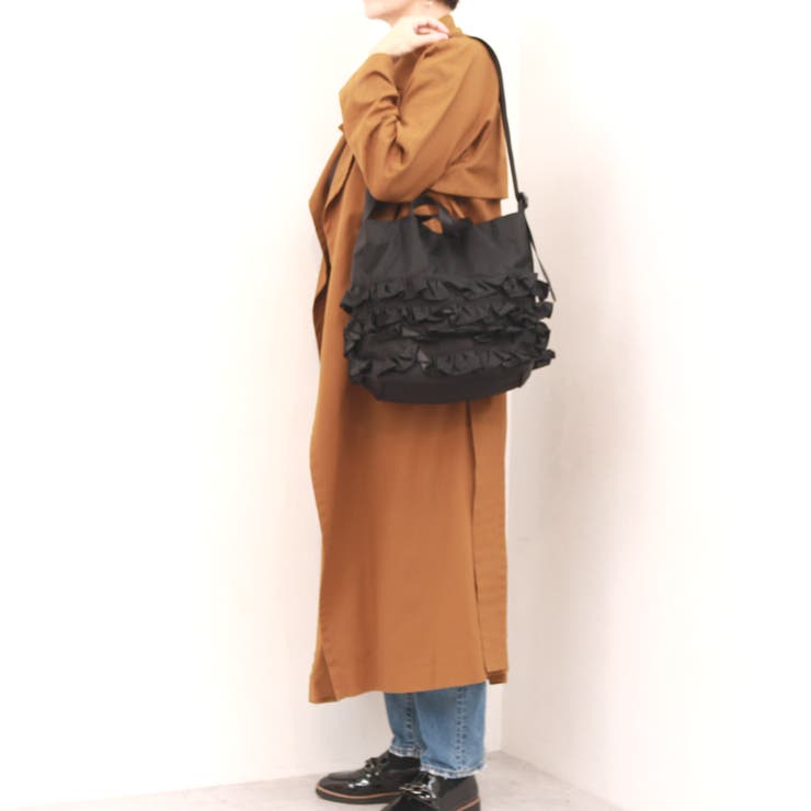 カシュカシュ cachecache / ナイロンフリル2wayトートバッグ | UNBILLION | 詳細画像7 