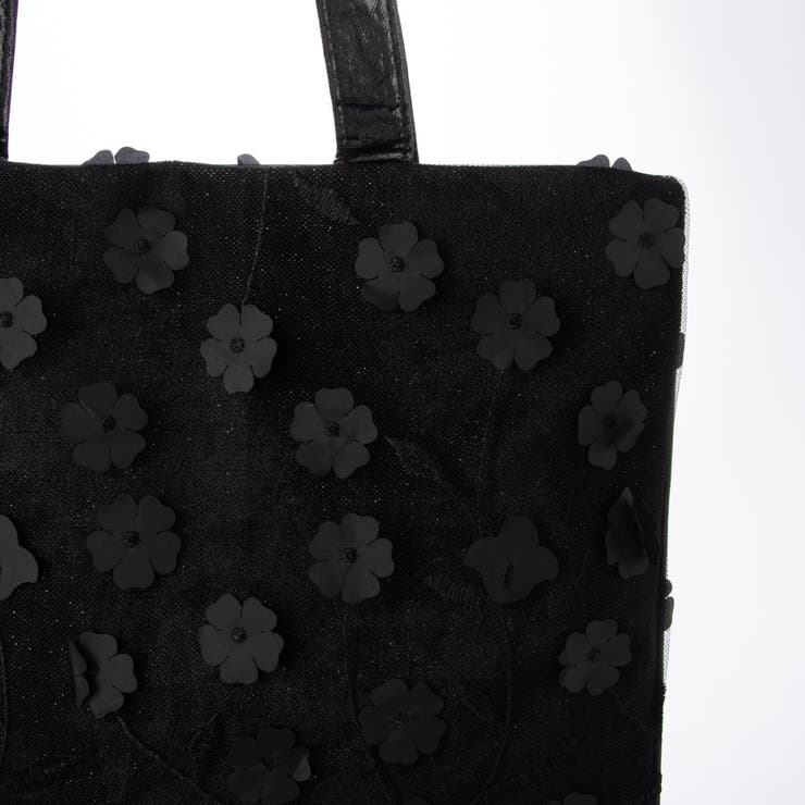 カシュカシュ cachechche / チュールフラワーシンプルトート | UNBILLION | 詳細画像4 
