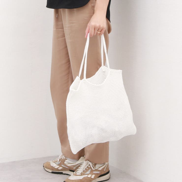 カシュカシュ cachecache / ラメ糸編みトートバッグ | UNBILLION | 詳細画像1 