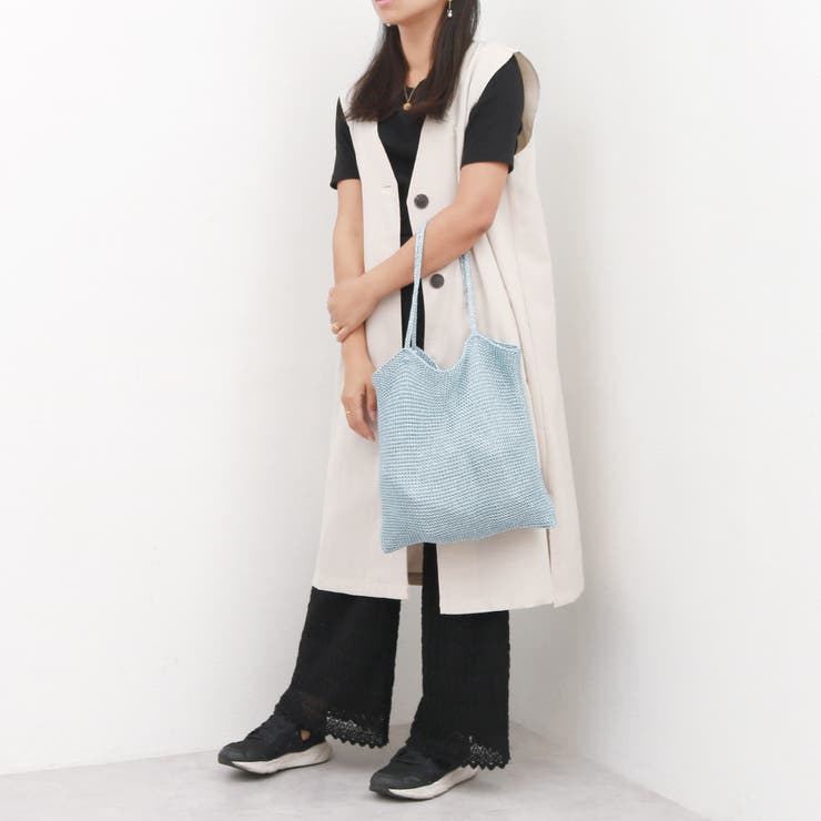 カシュカシュ cachecache / ラメ糸編みトートバッグ | UNBILLION | 詳細画像11 