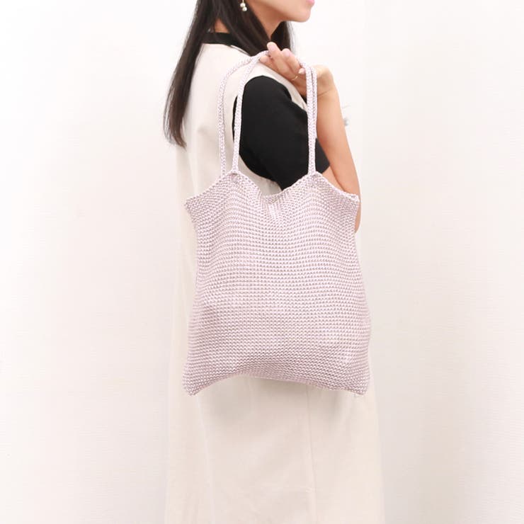 カシュカシュ cachecache / ラメ糸編みトートバッグ | UNBILLION | 詳細画像14 