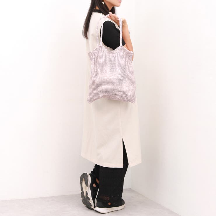 カシュカシュ cachecache / ラメ糸編みトートバッグ | UNBILLION | 詳細画像15 
