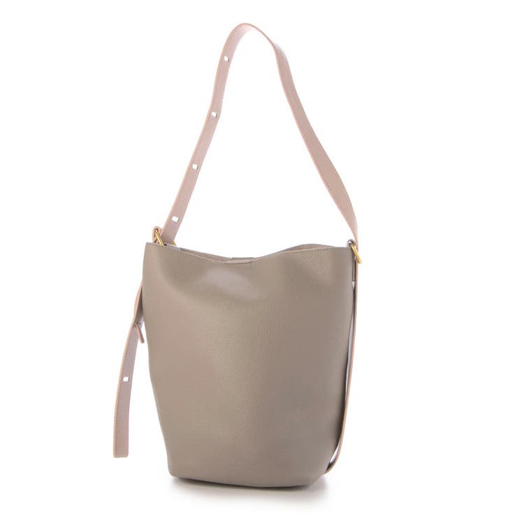 グレーミックス | カシュカシュ cachecache / シボフェイクレザーソフトホーボーバッグ | UNBILLION