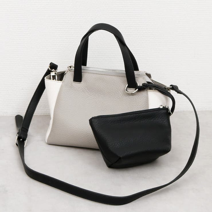 カシュカシュ / ポーチ付ダブルフェイスミニボストンバッグ | UNBILLION | 詳細画像1 