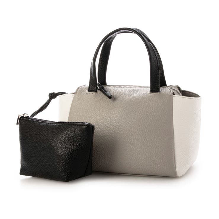 グレーミックス | カシュカシュ / ポーチ付ダブルフェイスミニボストンバッグ | UNBILLION