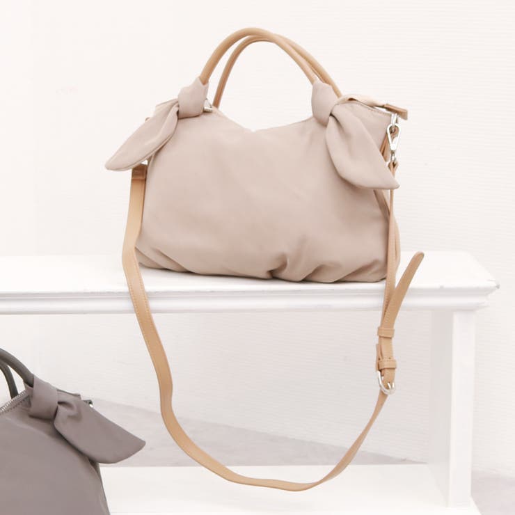 カシュカシュ / 下がりリボンナイロン2wayミニトートバッグ | UNBILLION | 詳細画像1 