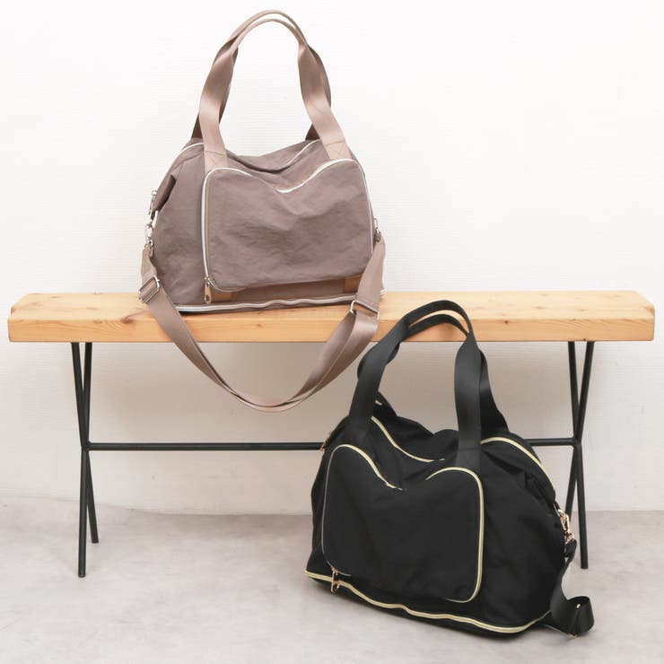 カシュカシュ cachecache / ポータブルシワナイロンボストンバッグ | UNBILLION | 詳細画像1 