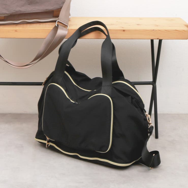 カシュカシュ cachecache / ポータブルシワナイロンボストンバッグ | UNBILLION | 詳細画像16 