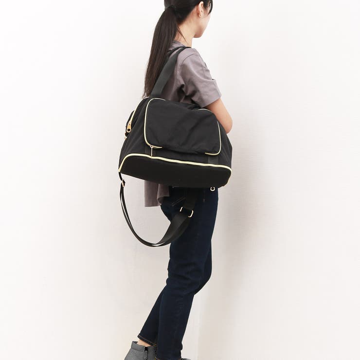 カシュカシュ cachecache / ポータブルシワナイロンボストンバッグ | UNBILLION | 詳細画像18 