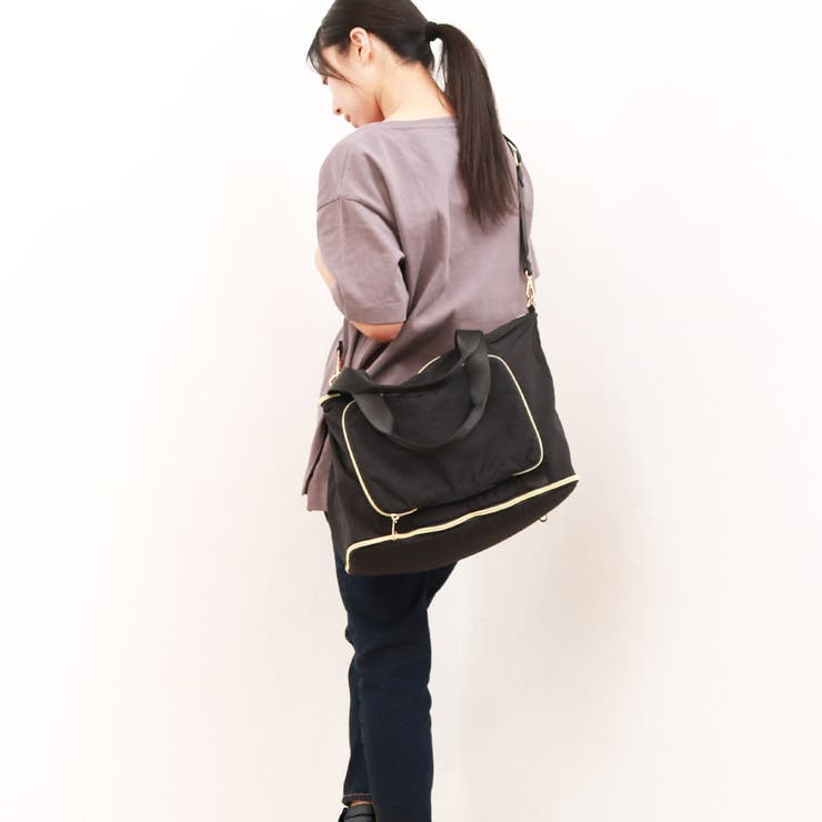 カシュカシュ cachecache / ポータブルシワナイロンボストンバッグ | UNBILLION | 詳細画像19 