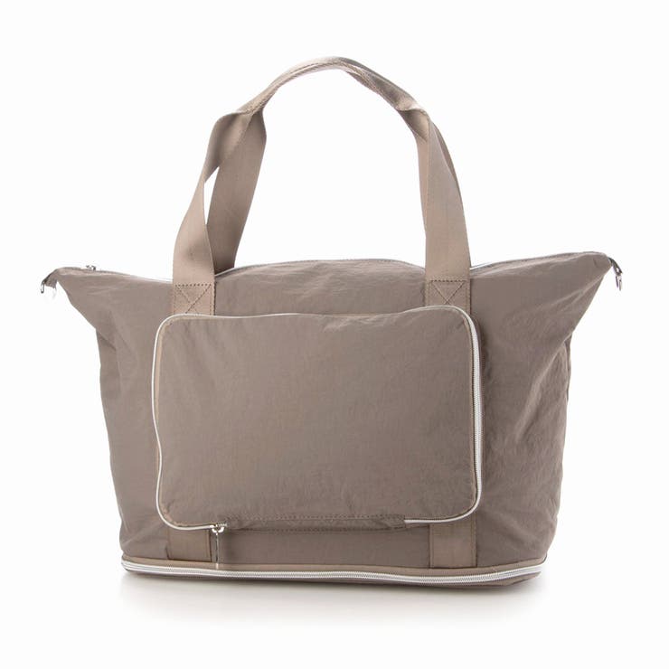 グレー | カシュカシュ cachecache / ポータブルシワナイロンボストンバッグ | UNBILLION