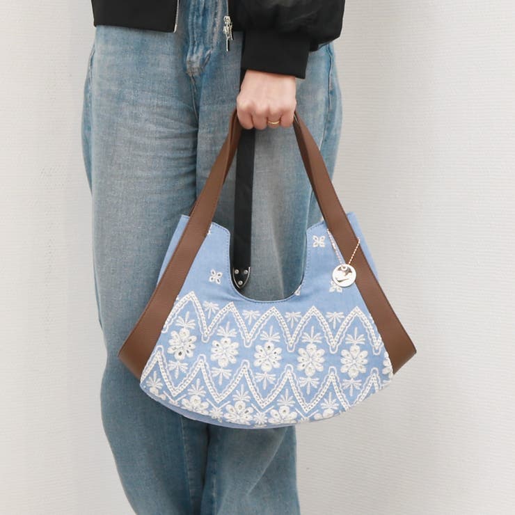 カシュカシュ cachecache / 刺繍生地トートバッグ | UNBILLION | 詳細画像1 