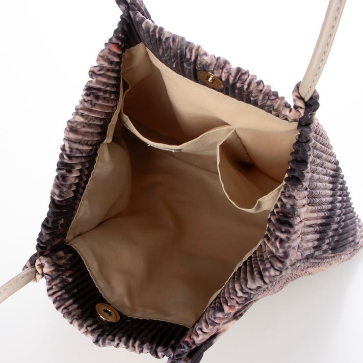 カシュカシュ cachecache / インクジェットプリーツトート[品番 カシュカシュ cachecache / インクジェットプリーツトート[品番