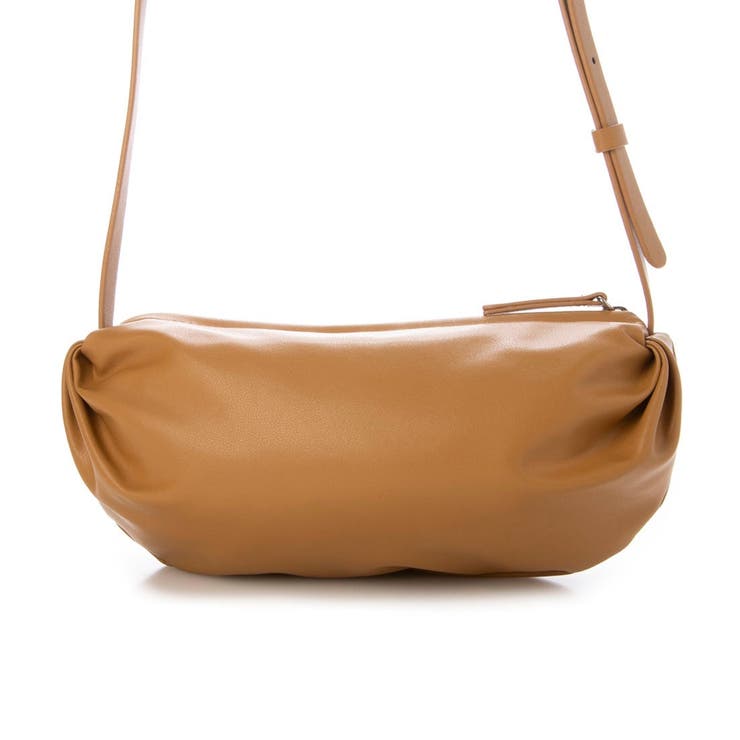 キャメル | カシュカシュ cachecache / ギョウザ型ミニショルダー | UNBILLION