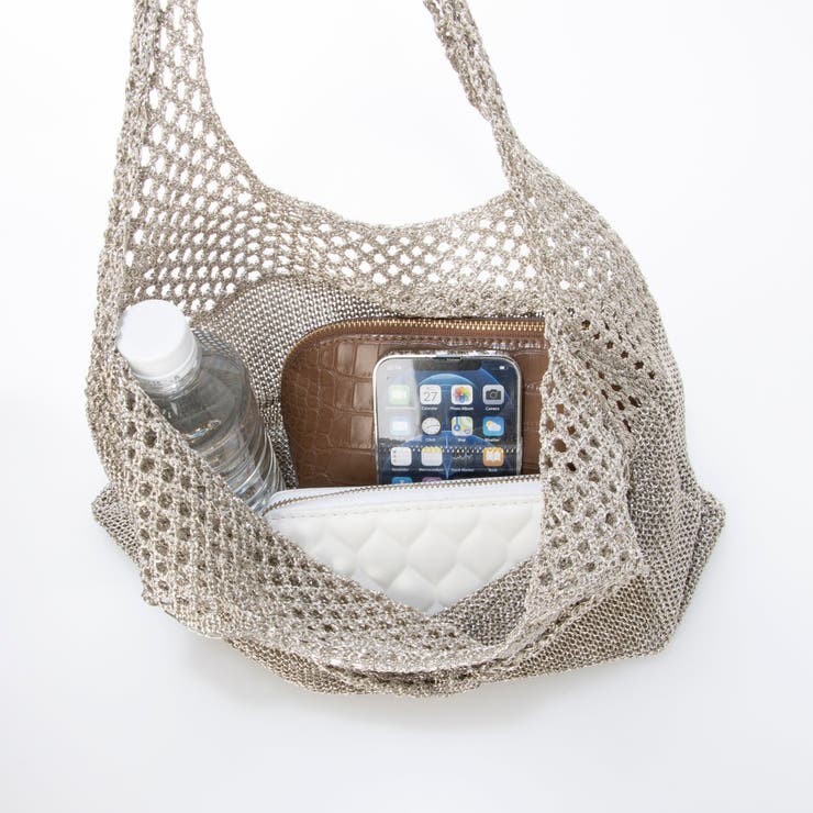 カシュカシュ cachecache / メタリック糸ホーボーバッグ | UNBILLION | 詳細画像8 