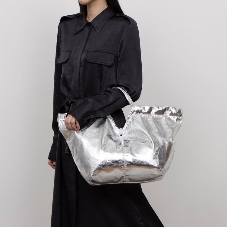 カシュカシュ cachecache / メタリックギャザーパッカブルトート | UNBILLION | 詳細画像7 