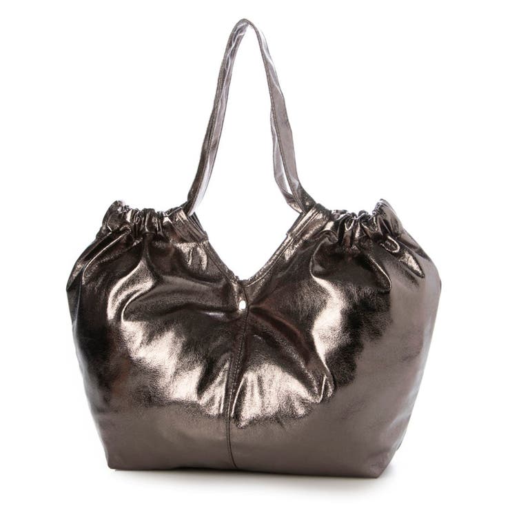 ダークシルバー | カシュカシュ cachecache / メタリックギャザーパッカブルトート | UNBILLION