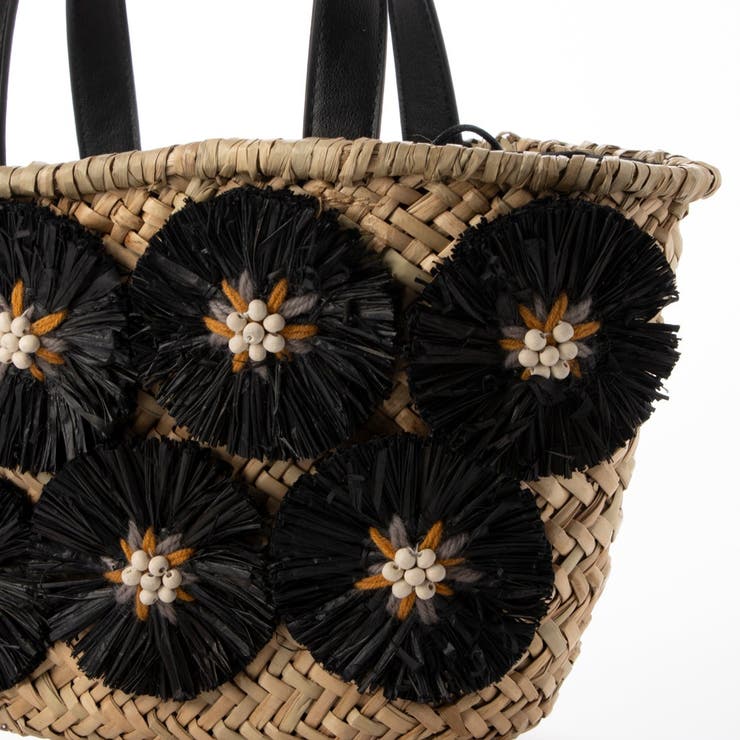 カシュカシュ cachecache / ラフィアフラワー付カゴバッグ | UNBILLION | 詳細画像24 