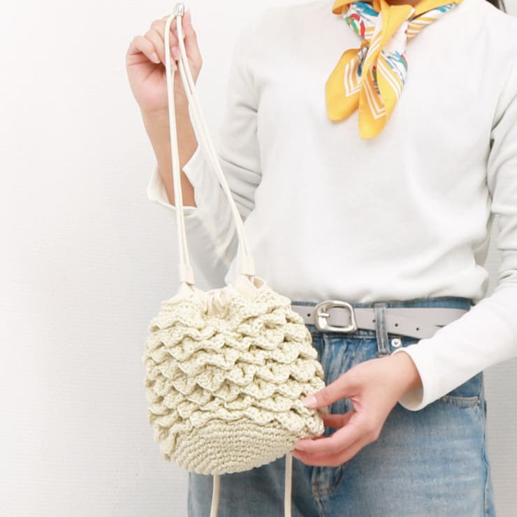 カシュカシュ cachecache / クロッシェミニ巾着バッグ | UNBILLION | 詳細画像1 